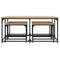 vidaXL Nesting Coffee Tables 5 pcs Sonoma Oak Engineered Wood