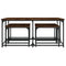 vidaXL Nesting Coffee Tables 5 pcs Smoked Oak Engineered Wood