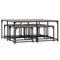 vidaXL Nesting Coffee Tables 5 pcs Grey Sonoma Engineered Wood