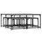 vidaXL Nesting Coffee Tables 5 pcs Grey Sonoma Engineered Wood