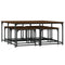 vidaXL Nesting Coffee Tables 5 pcs Brown Oak Engineered Wood