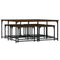 vidaXL Nesting Coffee Tables 5 pcs Brown Oak Engineered Wood
