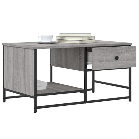 vidaXL Coffee Table Grey Sonoma 85.5x51x45 cm Engineered Wood