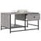 vidaXL Coffee Table Grey Sonoma 85.5x51x45 cm Engineered Wood