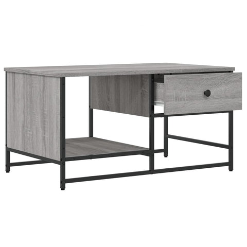 vidaXL Coffee Table Grey Sonoma 85.5x51x45 cm Engineered Wood