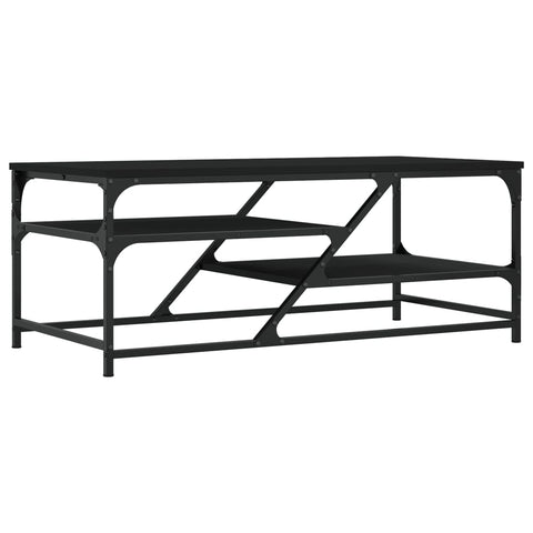 vidaXL Coffee Table Black 100x49x40 cm Engineered Wood