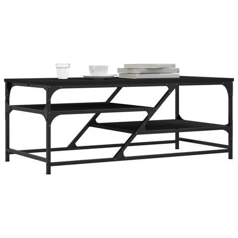 vidaXL Coffee Table Black 100x49x40 cm Engineered Wood