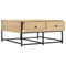 vidaXL Coffee Table Sonoma Oak 80x80x40 cm Engineered Wood