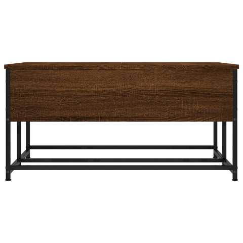 vidaXL Coffee Table Brown Oak 80x80x40 cm Engineered Wood