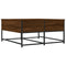 vidaXL Coffee Table Brown Oak 80x80x40 cm Engineered Wood