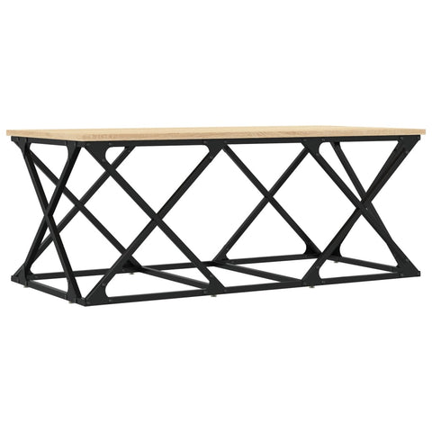 vidaXL Coffee Table Sonoma Oak 100x49x40 cm Engineered Wood