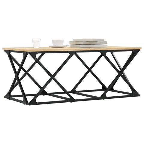 vidaXL Coffee Table Sonoma Oak 100x49x40 cm Engineered Wood