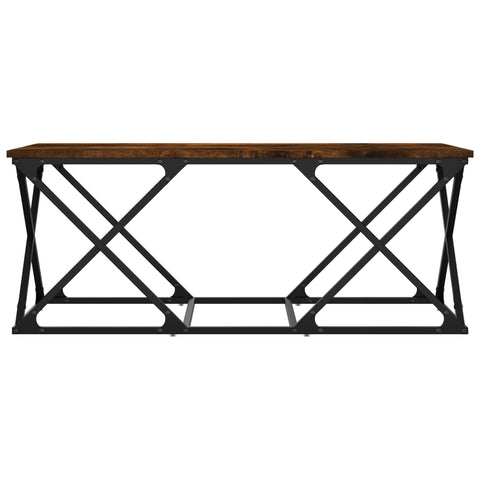 vidaXL Coffee Table Smoked Oak 100x49x40 cm Engineered Wood