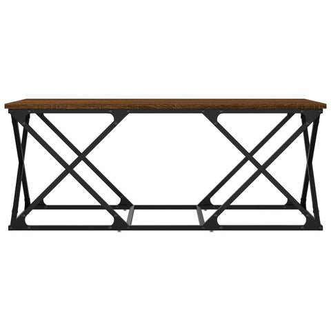 vidaXL Coffee Table Brown Oak 100x49x40 cm Engineered Wood