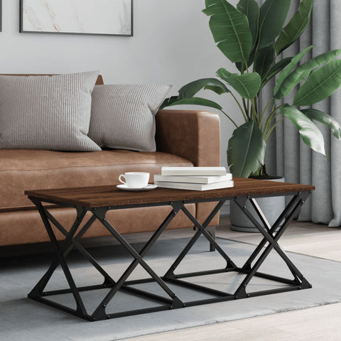 vidaXL Coffee Table Brown Oak 100x49x40 cm Engineered Wood