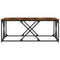 vidaXL Coffee Table Smoked Oak 100x100x40 cm Engineered Wood