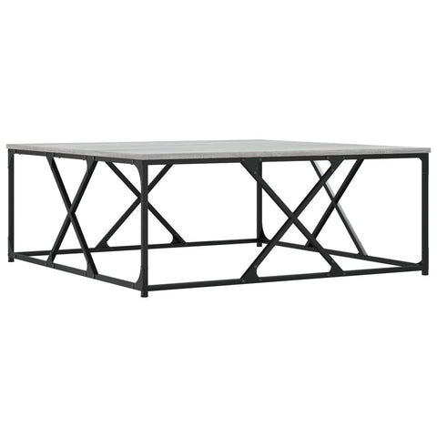 vidaXL Coffee Table Grey Sonoma 100x100x40 cm Engineered Wood