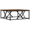 vidaXL Coffee Table Smoked Oak 70x70x30 cm Engineered Wood