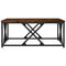 vidaXL Coffee Table Smoked Oak 70x70x30 cm Engineered Wood