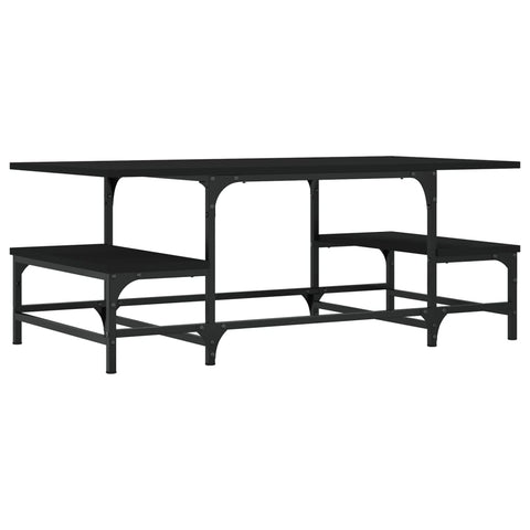 vidaXL Coffee Table Black 100x50.5x40 cm Engineered Wood