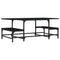 vidaXL Coffee Table Black 100x50.5x40 cm Engineered Wood