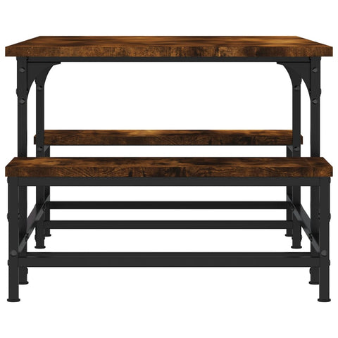 vidaXL Coffee Table Smoked Oak 100x50.5x40 cm Engineered Wood