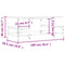 vidaXL Coffee Table Smoked Oak 100x50.5x40 cm Engineered Wood