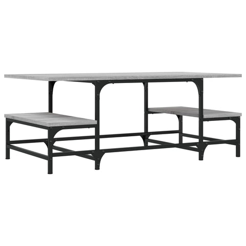 vidaXL Coffee Table Grey Sonoma 100x50.5x40 cm Engineered Wood