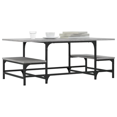vidaXL Coffee Table Grey Sonoma 100x50.5x40 cm Engineered Wood