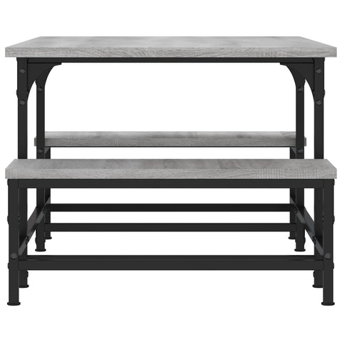 vidaXL Coffee Table Grey Sonoma 100x50.5x40 cm Engineered Wood