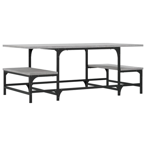 vidaXL Coffee Table Grey Sonoma 100x50.5x40 cm Engineered Wood