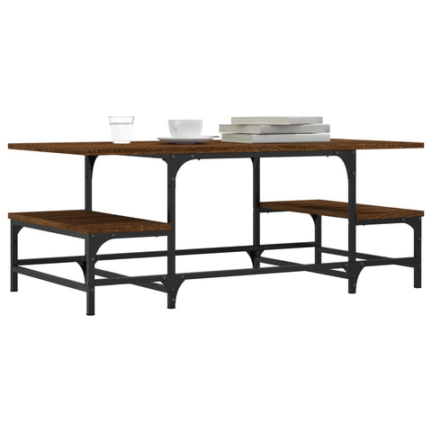 vidaXL Coffee Table Brown Oak 100x50.5x40 cm Engineered Wood
