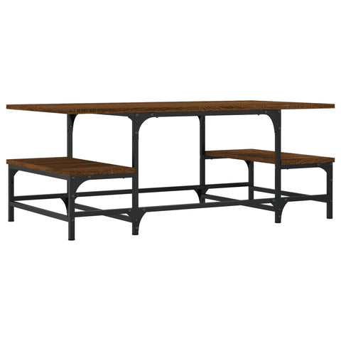 vidaXL Coffee Table Brown Oak 100x50.5x40 cm Engineered Wood