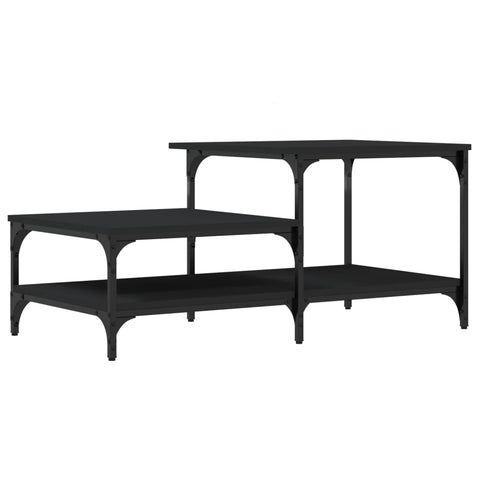 vidaXL Coffee Table Black 100x50.5x45 cm Engineered Wood