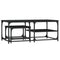 vidaXL Nesting Coffee Tables 2 pcs Black Engineered Wood