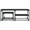 vidaXL Nesting Coffee Tables 2 pcs Black Engineered Wood
