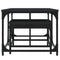 vidaXL Nesting Coffee Tables 2 pcs Black Engineered Wood
