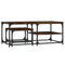 vidaXL Nesting Coffee Tables 2 pcs Smoked Oak Engineered Wood