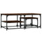 vidaXL Nesting Coffee Tables 2 pcs Smoked Oak Engineered Wood