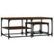 vidaXL Nesting Coffee Tables 2 pcs Brown Oak Engineered Wood