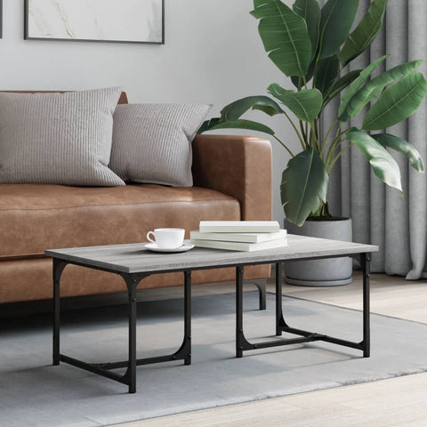 vidaXL Coffee Table Grey Sonoma 90x50x35 cm Engineered Wood