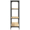 vidaXL Bookshelf Sonoma Oak 81x36x115 cm Engineered Wood and Steel