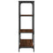 vidaXL Bookshelf Brown Oak 81x36x115 cm Engineered Wood and Steel