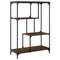 vidaXL Bookshelf Brown Oak 81x36x115 cm Engineered Wood and Steel