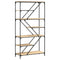 vidaXL Bookshelf Sonoma Oak 91x36x176 cm Engineered Wood and Steel