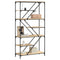 vidaXL Bookshelf Sonoma Oak 91x36x176 cm Engineered Wood and Steel