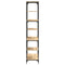 vidaXL Bookshelf Sonoma Oak 91x36x176 cm Engineered Wood and Steel