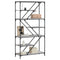 vidaXL Bookshelf Grey Sonoma 91x36x176 cm Engineered Wood and Steel