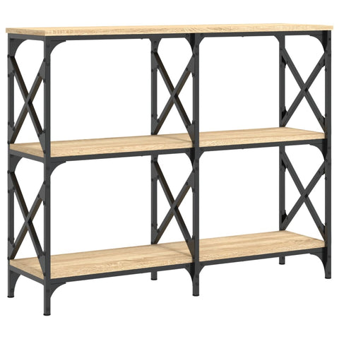 vidaXL Console Table Sonoma Oak 100x28x80.5 cm Engineered Wood
