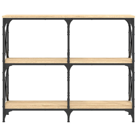 vidaXL Console Table Sonoma Oak 100x28x80.5 cm Engineered Wood
